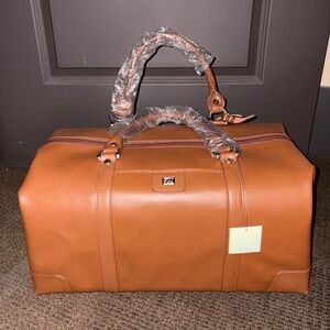 Cutter & Buck Leather Weekender Bag
